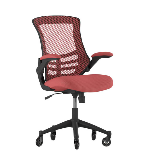 Kelista Mid-Back Ergonomic Task Office Chair - Red