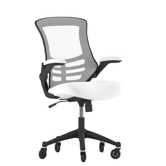 Kelista Mid-Back Ergonomic Task Office Chair - White