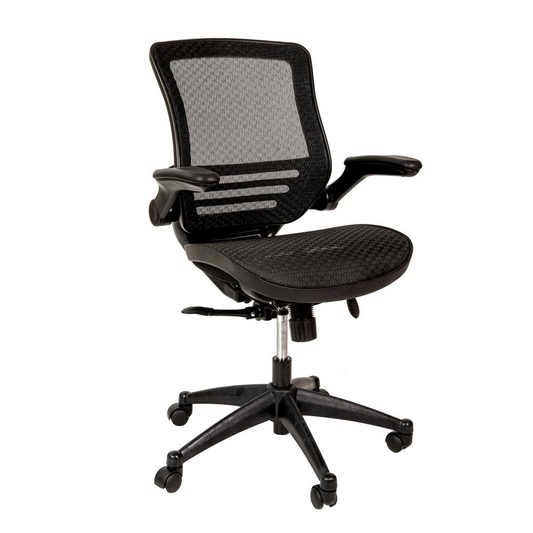 Edge Mid-Back Ergonomic Office Chair - Black