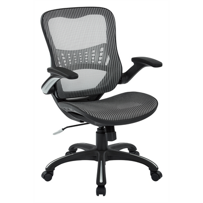 Mesh Seat & Back Mid-Back Ergonomic Office Chair - Grey