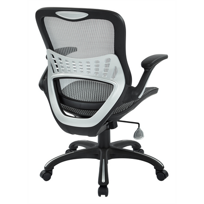 Mesh Seat & Back Mid-Back Ergonomic Office Chair - Grey